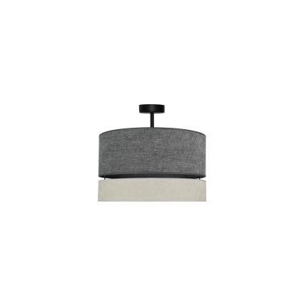 Duolla - Surface-mounted chandelier DOUBLE 1xE27/15W/230V d. 40 cm grey