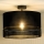 Duolla - Surface-mounted chandelier DOUBLE RATTAN 1xE27/15W/230V d. 40 cm black