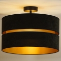 Duolla - Surface-mounted chandelier DUO 1xE27/15W/230V d. 40 cm black/gold