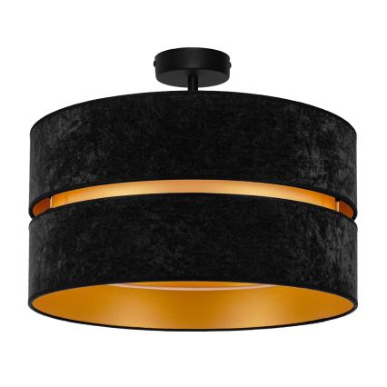 Duolla - Surface-mounted chandelier DUO 1xE27/15W/230V d. 40 cm black/gold