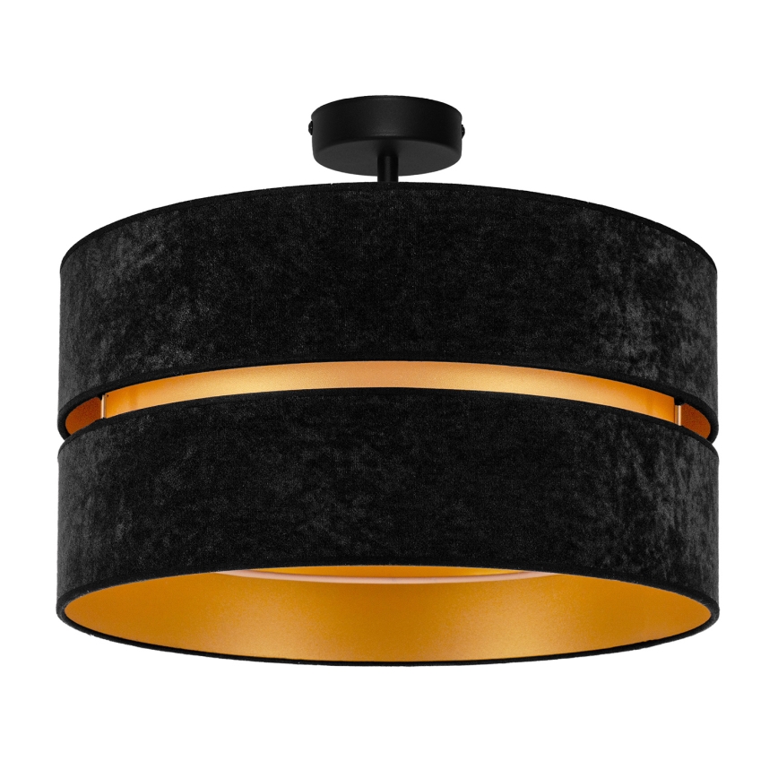 Duolla - Surface-mounted chandelier DUO 1xE27/15W/230V d. 40 cm black/gold