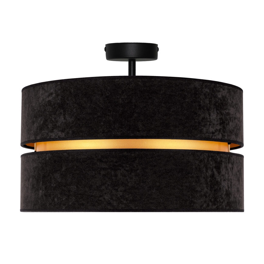 Duolla - Surface-mounted chandelier DUO 1xE27/15W/230V d. 40 cm black/gold