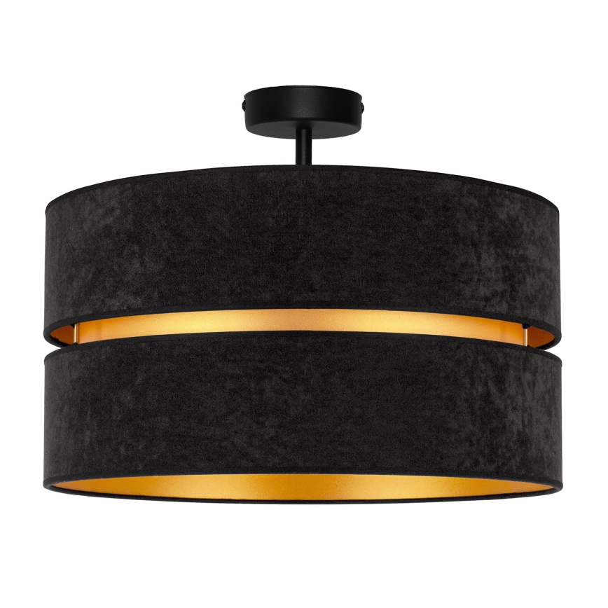 Duolla - Surface-mounted chandelier DUO 1xE27/15W/230V d. 40 cm black/gold