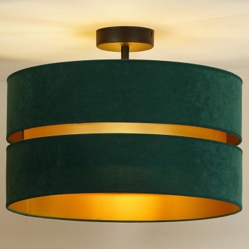 Duolla - Surface-mounted chandelier DUO 1xE27/15W/230V d. 40 cm green/gold
