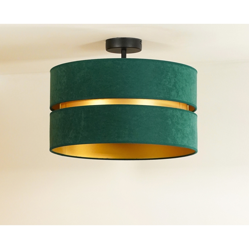 Duolla - Surface-mounted chandelier DUO 1xE27/15W/230V d. 40 cm green/gold