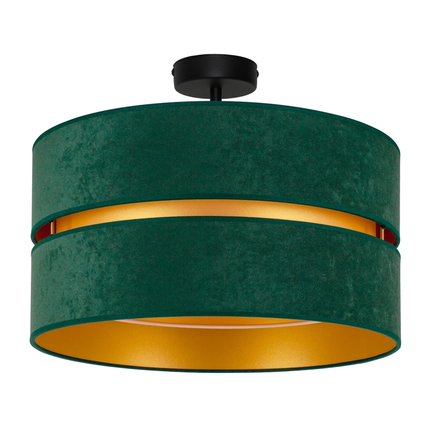 Duolla - Surface-mounted chandelier DUO 1xE27/15W/230V d. 40 cm green/gold