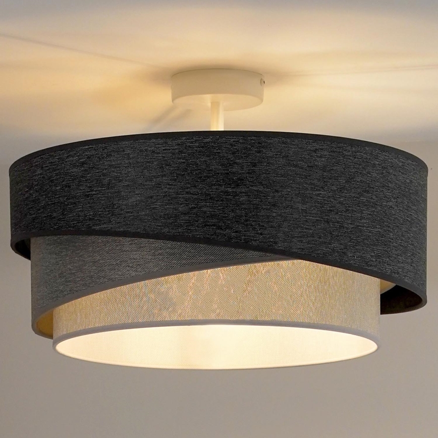 Duolla - Surface-mounted chandelier KOBO 1xE27/15W/230V d. 45 cm grey/white