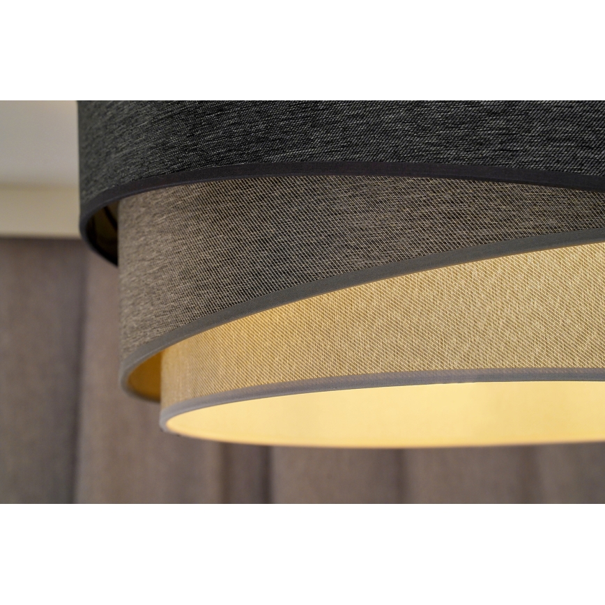 Duolla - Surface-mounted chandelier KOBO 1xE27/15W/230V d. 45 cm grey/white