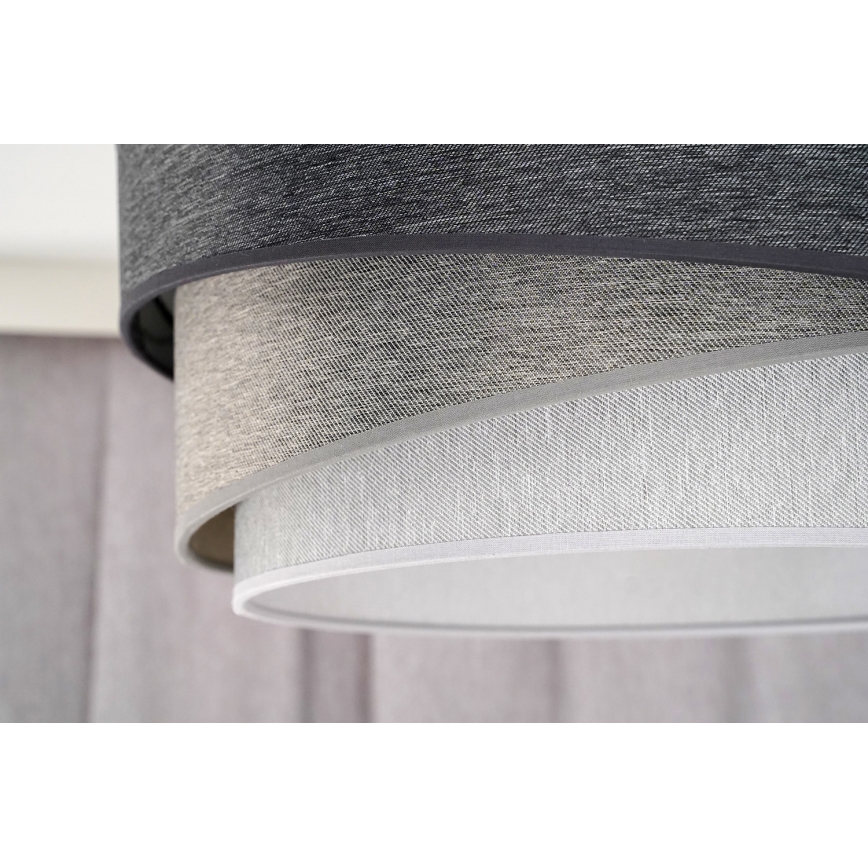 Duolla - Surface-mounted chandelier KOBO 1xE27/15W/230V d. 45 cm grey/white