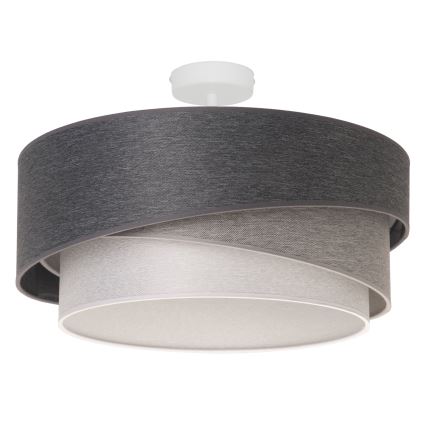 Duolla - Surface-mounted chandelier KOBO 1xE27/15W/230V d. 45 cm grey/white