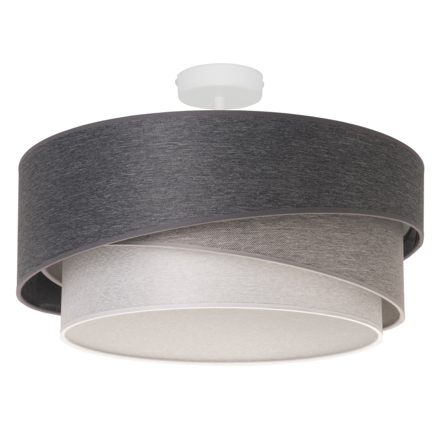 Duolla - Surface-mounted chandelier KOBO 1xE27/15W/230V d. 45 cm grey/white