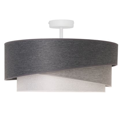 Duolla - Surface-mounted chandelier KOBO 1xE27/15W/230V d. 45 cm grey/white