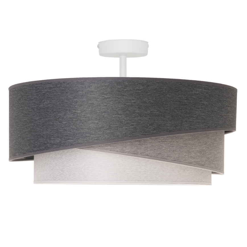 Duolla - Surface-mounted chandelier KOBO 1xE27/15W/230V d. 45 cm grey/white