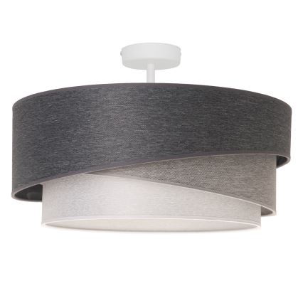 Duolla - Surface-mounted chandelier KOBO 1xE27/15W/230V d. 45 cm grey/white