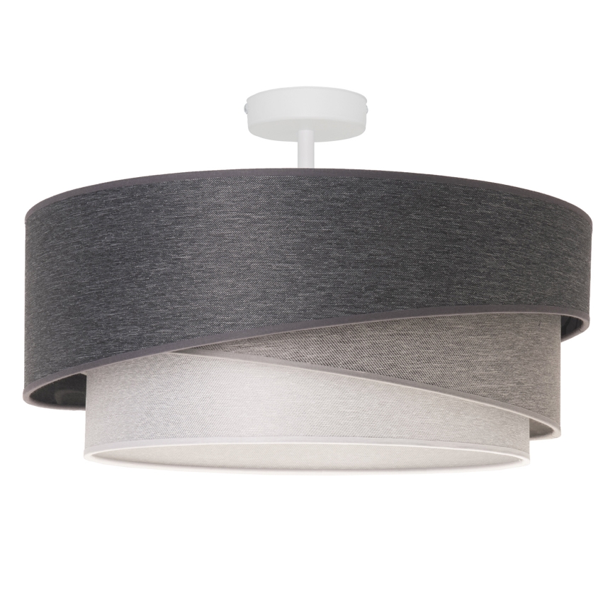 Duolla - Surface-mounted chandelier KOBO 1xE27/15W/230V d. 45 cm grey/white