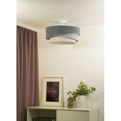 Duolla - Surface-mounted chandelier KOBO ECO RECYCLING 1xE27/15W/230V d. 45 cm green/grey/creamy