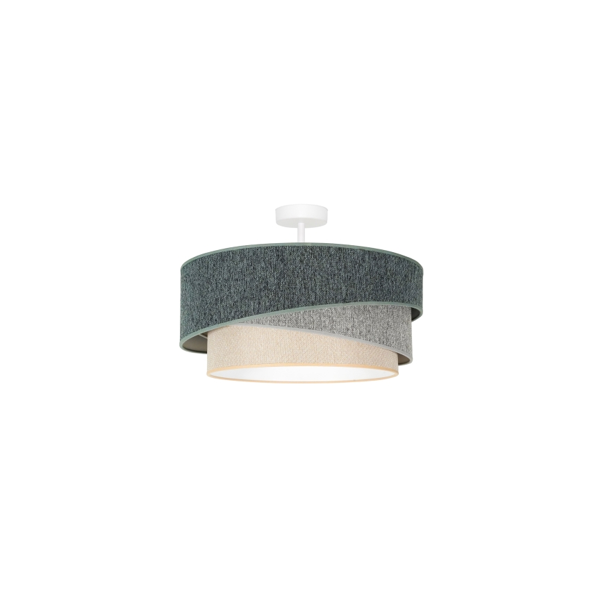 Duolla - Surface-mounted chandelier KOBO ECO RECYCLING 1xE27/15W/230V d. 45 cm green/grey/creamy