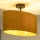 Duolla - Surface-mounted chandelier OVAL 1xE27/15W/230V brown