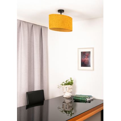 Duolla - Surface-mounted chandelier OVAL 1xE27/15W/230V brown