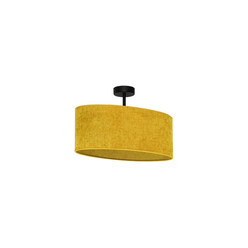 Duolla - Surface-mounted chandelier OVAL 1xE27/15W/230V brown