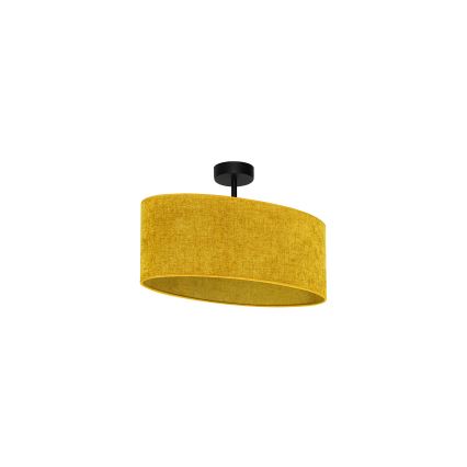 Duolla - Surface-mounted chandelier OVAL 1xE27/15W/230V brown