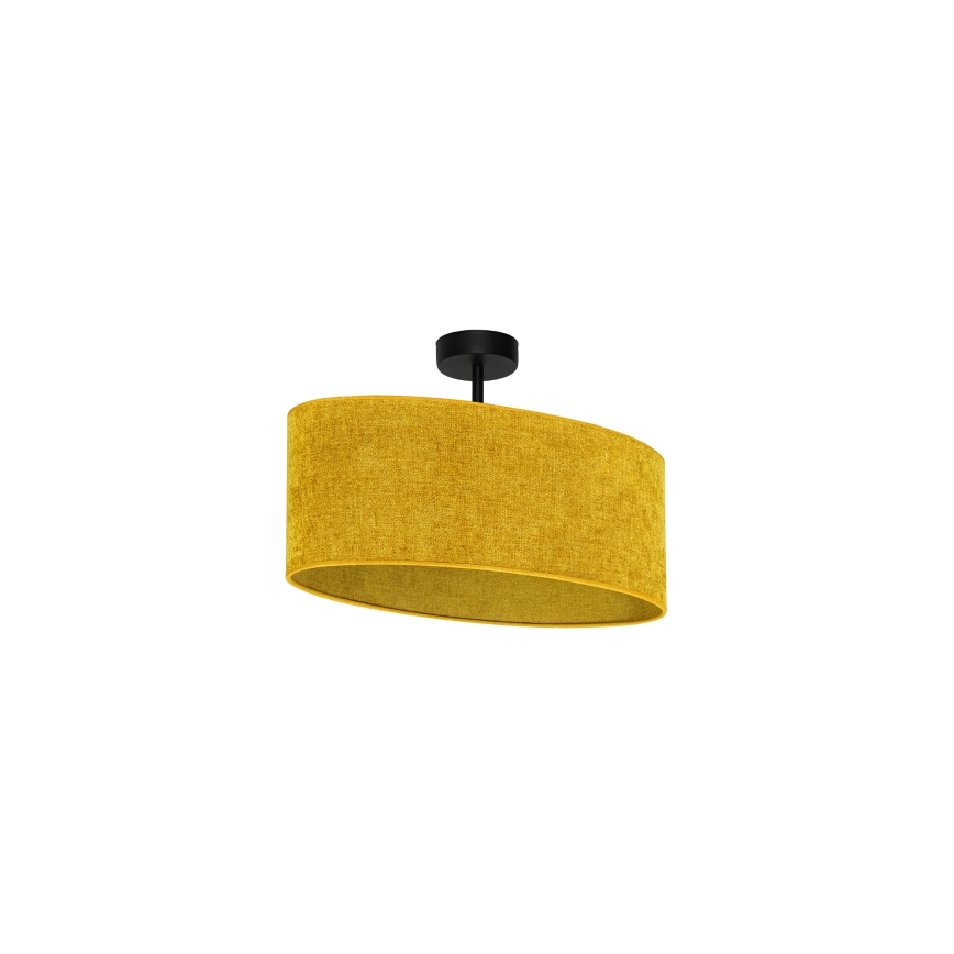 Duolla - Surface-mounted chandelier OVAL 1xE27/15W/230V brown