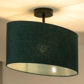 Duolla - Surface-mounted chandelier OVAL 1xE27/15W/230V green