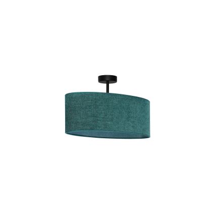 Duolla - Surface-mounted chandelier OVAL 1xE27/15W/230V green