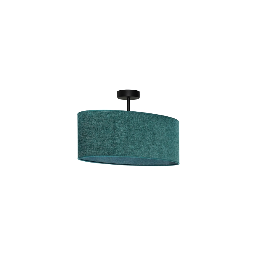 Duolla - Surface-mounted chandelier OVAL 1xE27/15W/230V green