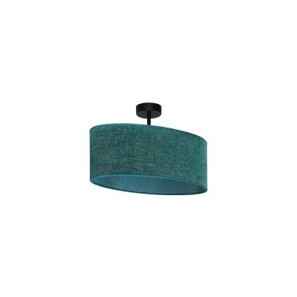 Duolla - Surface-mounted chandelier OVAL 1xE27/15W/230V green