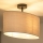 Duolla - Surface-mounted chandelier OVAL 1xE27/15W/230V grey