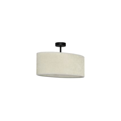 Duolla - Surface-mounted chandelier OVAL 1xE27/15W/230V grey