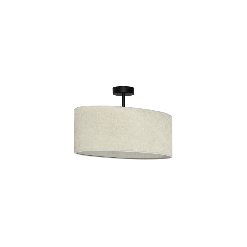 Duolla - Surface-mounted chandelier OVAL 1xE27/15W/230V grey