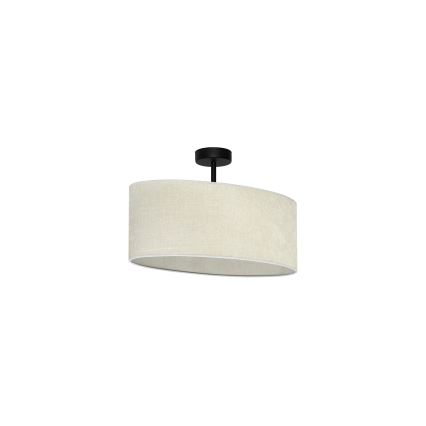 Duolla - Surface-mounted chandelier OVAL 1xE27/15W/230V grey