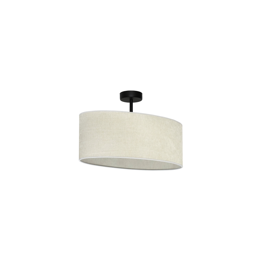 Duolla - Surface-mounted chandelier OVAL 1xE27/15W/230V grey