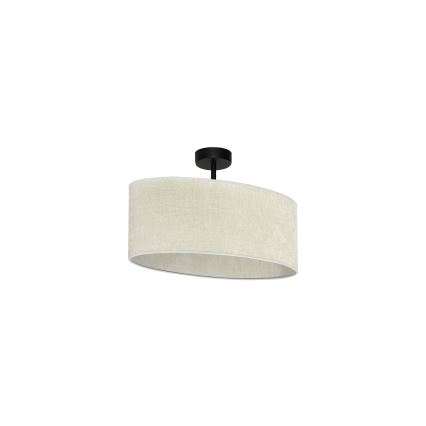 Duolla - Surface-mounted chandelier OVAL 1xE27/15W/230V grey