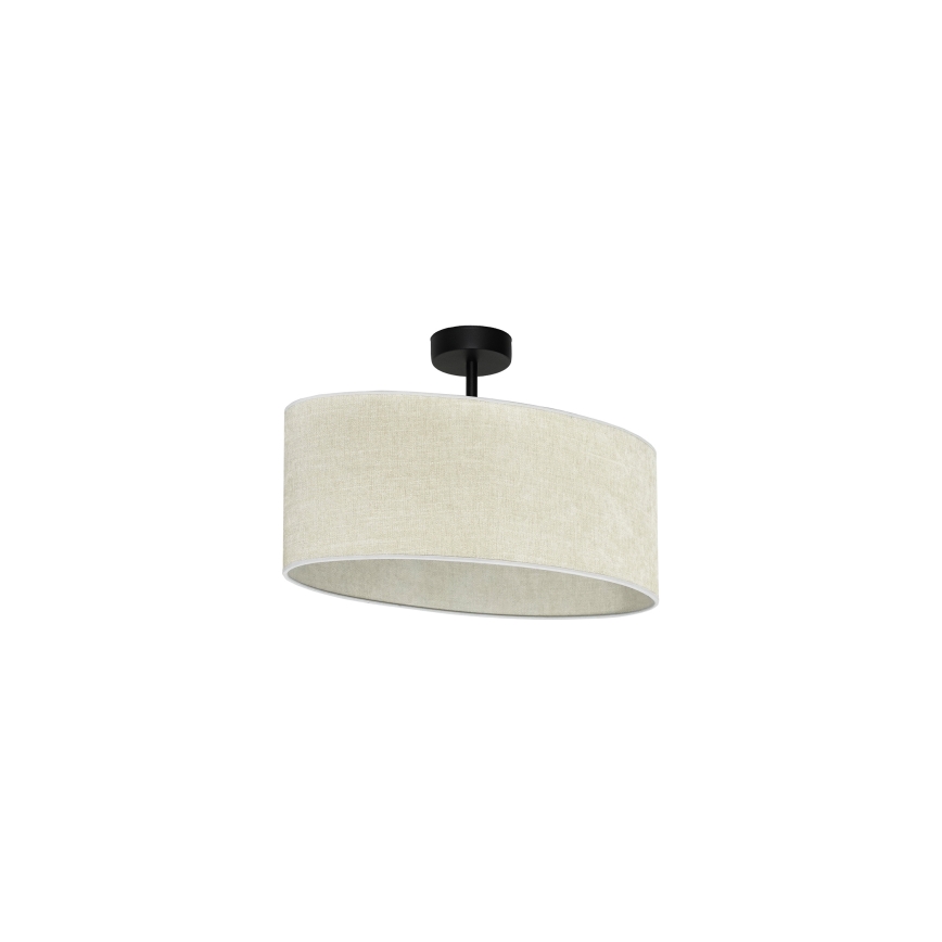 Duolla - Surface-mounted chandelier OVAL 1xE27/15W/230V grey