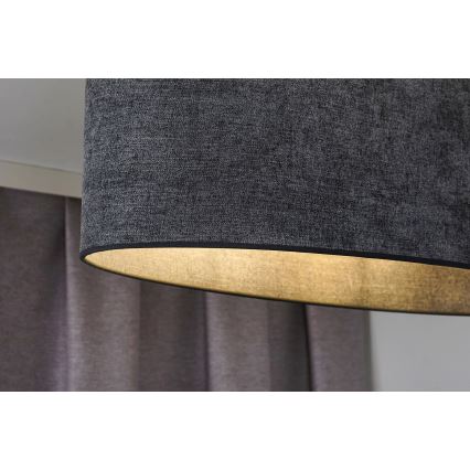 Duolla - Surface-mounted chandelier OVAL 1xE27/15W/230V grey