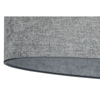 Duolla - Surface-mounted chandelier OVAL 1xE27/15W/230V grey