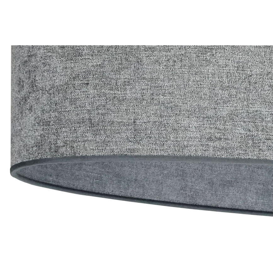 Duolla - Surface-mounted chandelier OVAL 1xE27/15W/230V grey