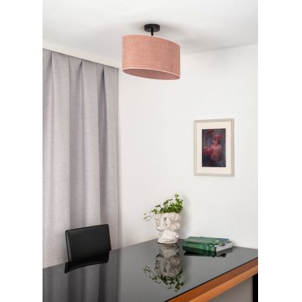 Duolla - Surface-mounted chandelier OVAL 1xE27/15W/230V pink