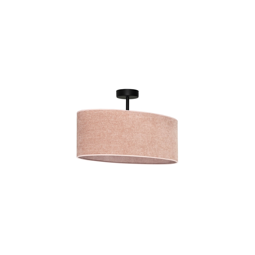 Duolla - Surface-mounted chandelier OVAL 1xE27/15W/230V pink