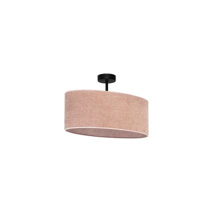 Duolla - Surface-mounted chandelier OVAL 1xE27/15W/230V pink