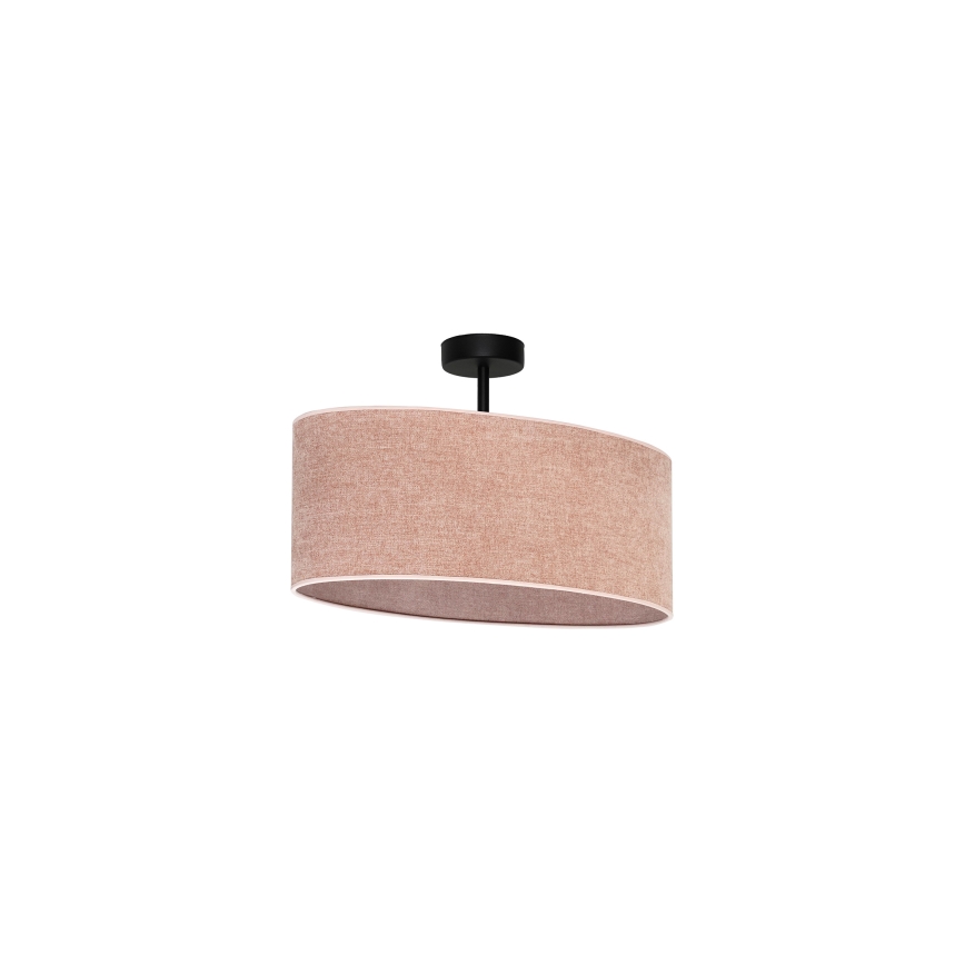 Duolla - Surface-mounted chandelier OVAL 1xE27/15W/230V pink