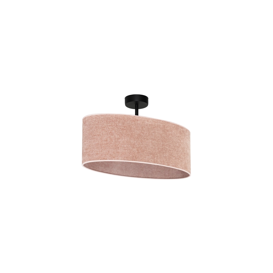 Duolla - Surface-mounted chandelier OVAL 1xE27/15W/230V pink