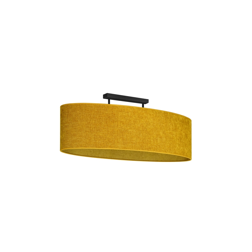 Duolla - Surface-mounted chandelier OVAL 2xE27/15W/230V brown