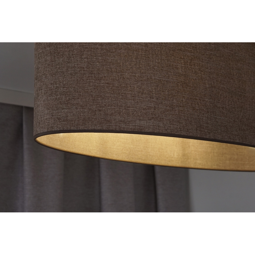 Duolla - Surface-mounted chandelier OVAL 2xE27/15W/230V brown