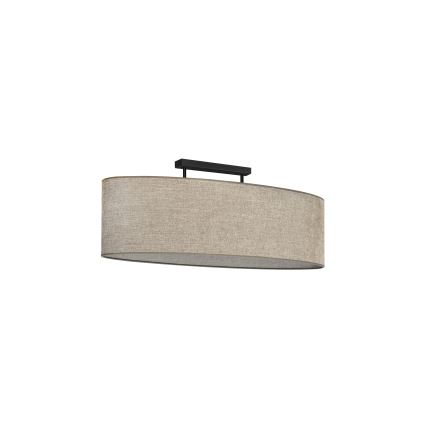 Duolla - Surface-mounted chandelier OVAL 2xE27/15W/230V brown