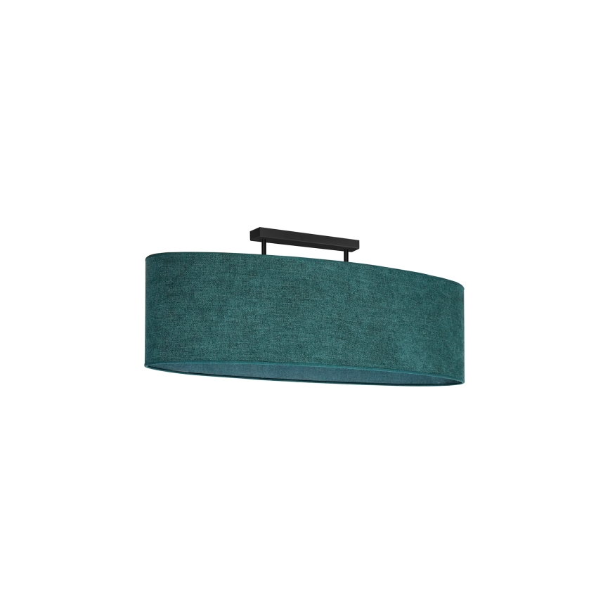 Duolla - Surface-mounted chandelier OVAL 2xE27/15W/230V green