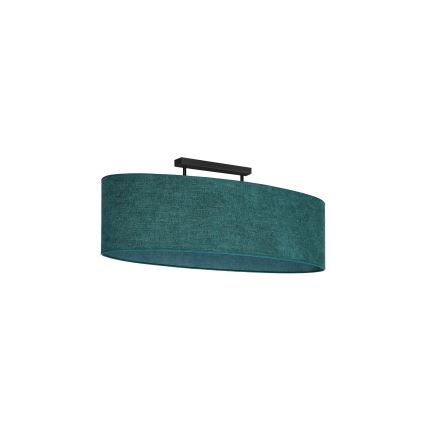 Duolla - Surface-mounted chandelier OVAL 2xE27/15W/230V green